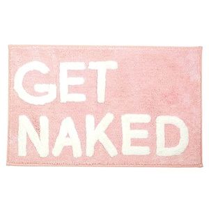 “Get Naked” bath mat